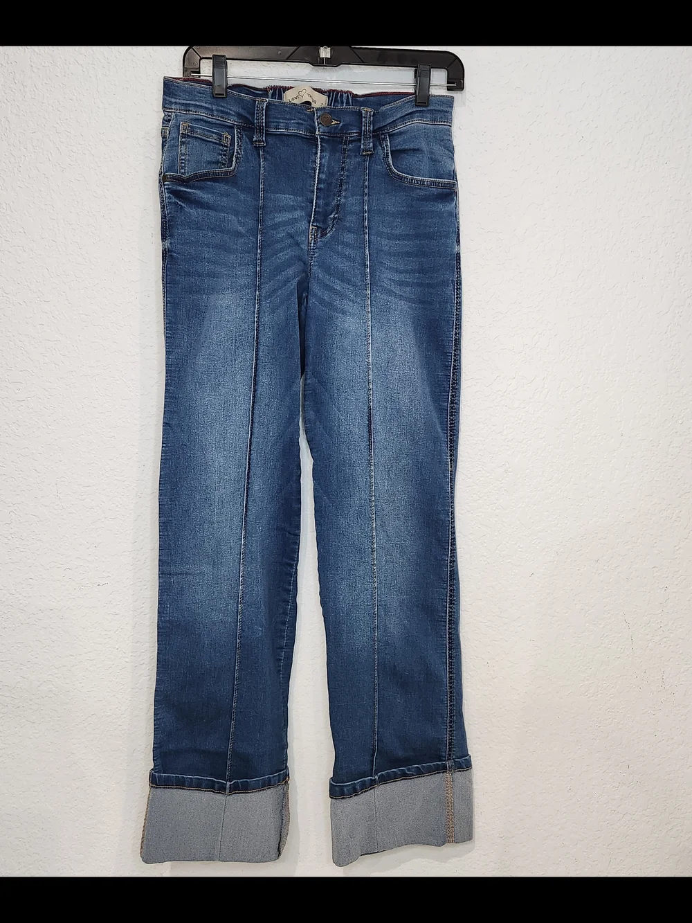 LOVE TREND Women’s Blue Straight-Leg Jeans